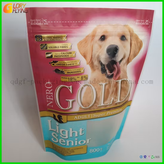 Aluminum Foil Matte Glossy Printing Eco Friendly Recyclable Plastic Packaging Bag for Cat Litter, Pet Food