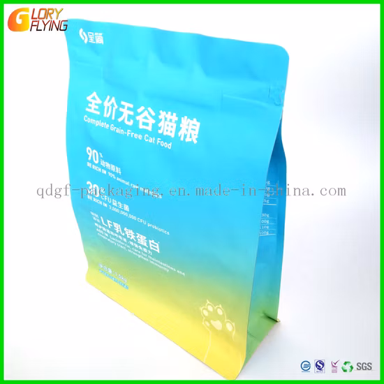 Aluminum Foil Matte Glossy Printing Eco Friendly Recyclable Plastic Packaging Bag for Cat Litter, Pet Food