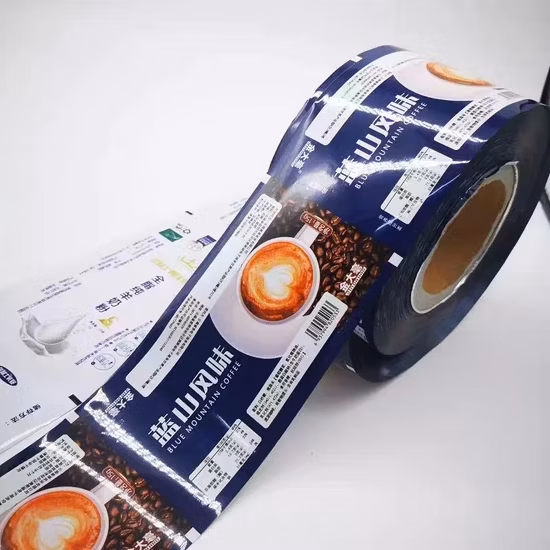 Pellicola da imballaggio laminata in plastica colorata personalizzata in rotolo