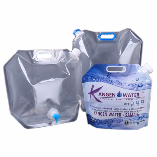 Borsa per succhi/bevande/purè/latte in foglio di alluminio liquido in plastica trasparente Custodia in piedi con beccuccio Doypack